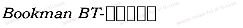 Bookman BT字体转换